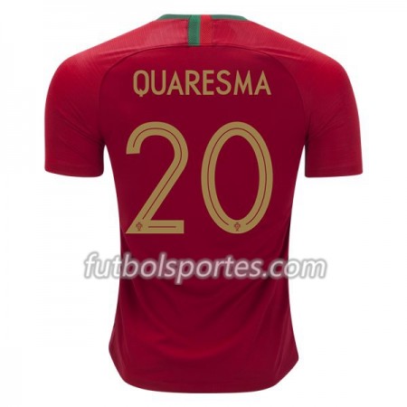 Camisetas Portugal Quaresma 20 Primera Equipacion Mundial 2018